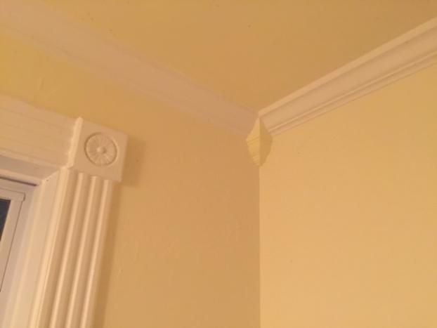 Window trim and crown moulding